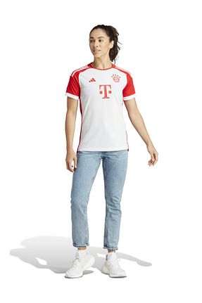 لباس فرم ورزشی سفید زنانه فوتبال adidas - کد 749186411