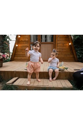 شلوارک و برمودا صورتی بچه گانه رگولار l l louIou baby gifts - کد 749192136