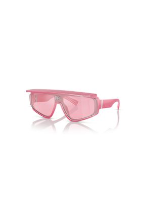عینک آفتابی صورتی زنانه 46 UV400 آستات آینه ای هندسی کد 749256881