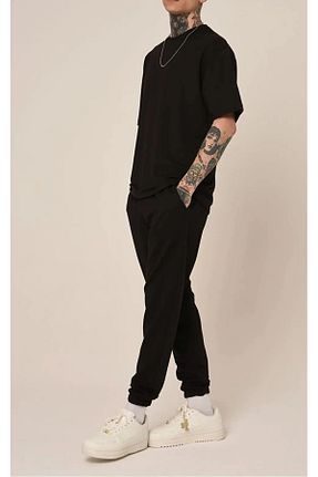 ست بالاتنه و پائین تنه مشکی زنانه بافت mw memowear - کد 749549372