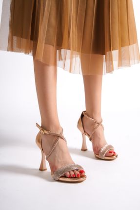 کفش مجلسی متالیک زنانه پاشنه نازک پاشنه بلند ( +10 cm) چرم مصنوعی کد 726327969