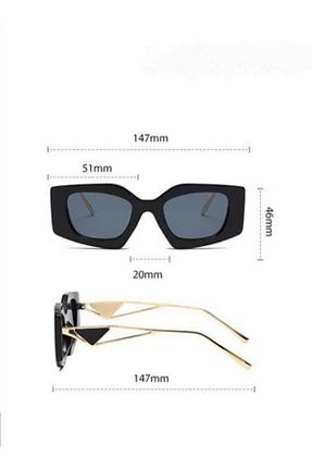 عینک آفتابی مشکی زنانه UV400 Betül Optik - کد 749906128