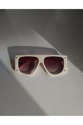 عینک آفتابی بژ زنانه UV400 BBbutik - کد 749964473