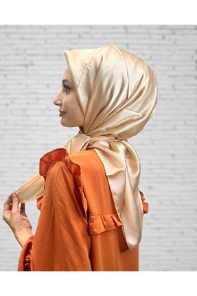 روسری بژ پلی استر Cosie - کد 748928875