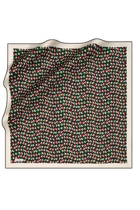 روسری بژ 90 x 90 Cacharel - کد 749493899
