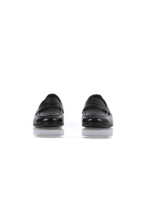 کفش کلاسیک مشکی مردانه چرم طبیعی پاشنه کوتاه ( 4 - 1 cm ) پاشنه پر کد 749520593