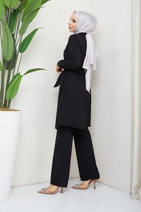ست بالاتنه و پائین تنه حجاب مشکی زنانه رگولار BELLİNA - کد 749533949