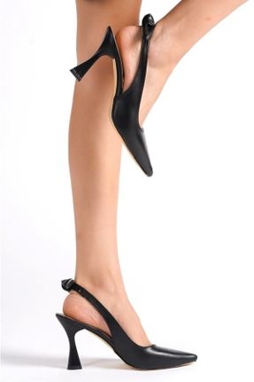 کفش پاشنه بلند کلاسیک مشکی زنانه PU پاشنه نازک پاشنه متوسط ( 5 - 9 cm ) کد 749633139