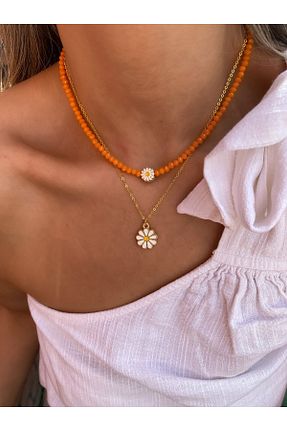 گردنبند جواهر سفید زنانه منجق Lucky Designs - کد 742709121