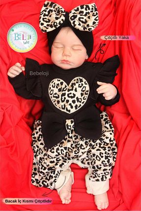 ست نوزادی مشکی بچه گانه پنبه ای Bebeloji Baby - کد 747403450