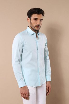 پیراهن سبز مردانه اسلیم فیت Wessi - کد 830684649