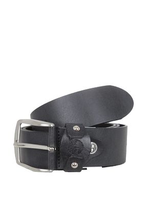 کمربند مشکی مردانه چرم خالص Timberland - کد 6748235