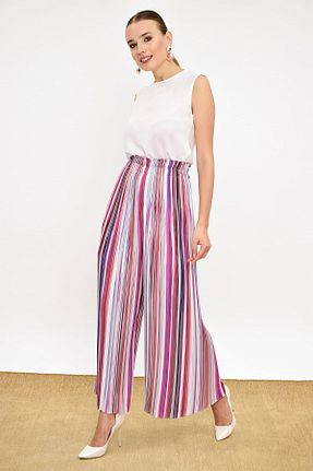 شلوار حجاب قهوه ای زنانه مخلوط پلی استر Bym Fashion - کد 7061891