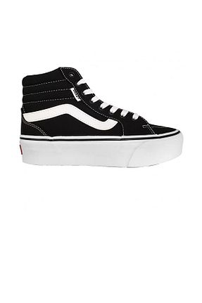 کفش اسنیکر مشکی زنانه بند دار Vans - کد 748910519
