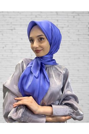 روسری بنفش پلی استر Cosie - کد 748929176