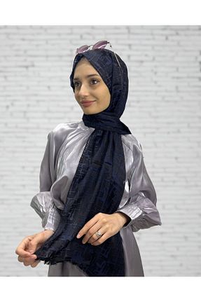 شال سرمه ای زنانه ابریشم Cosie - کد 748929933