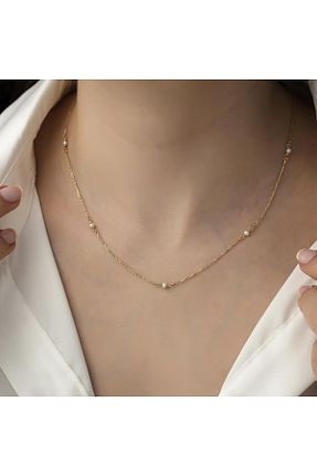 گردنبند طلا زرد زنانه 14 عیار HEMS JEWELLERY - کد 749120006