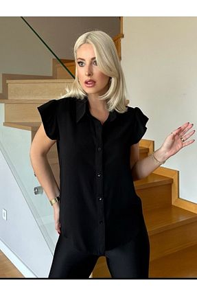 بلوز مشکی زنانه رگولار MİRVE BUTİK - کد 749204529