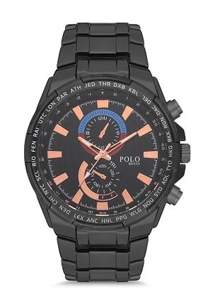 ساعت مچی مشکی مردانه 42 میلی متر POLO Rucci - کد 749935023