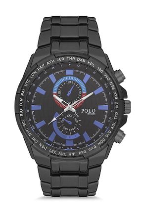 ساعت مچی مشکی مردانه 42 میلی متر POLO Rucci - کد 749935038