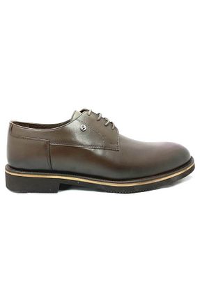 کفش کلاسیک قهوه ای مردانه چرم خالص Pierre Cardin - کد 750115545