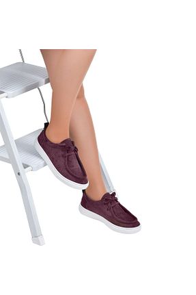 بوت / نیم بوت زرشکی زنانه چرم مصنوعی NOOSY - کد 750275442