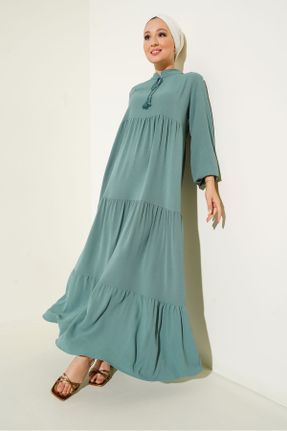 لباس سبز زنانه رگولار بافتنی مخلوط پلی استر کد 750275736