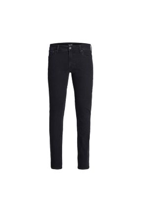 شلوار جین مشکی مردانه فاق بلند پنبه - پلی استر - الاستن استاندارد کد 750357574