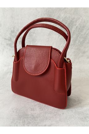 کیف دوشی قرمز زنانه چرم مصنوعی کد 750373507