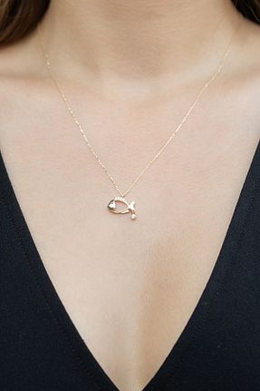 گردنبند طلا زرد زنانه 14 عیار Cenova Jewelry - کد 748873784
