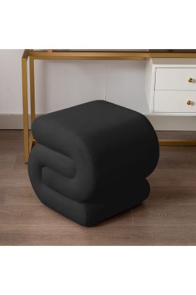 پوف و نیمکت مشکی 45 x 45 DeccoStil - کد 750441465