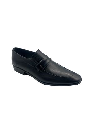 کفش کلاسیک مشکی مردانه چرم خالص Genel Markalar - کد 750639291
