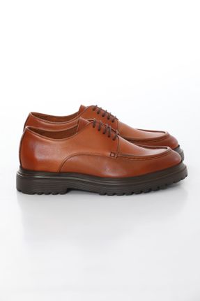 کفش کژوال قهوه ای مردانه چرم طبیعی پاشنه کوتاه ( 4 - 1 cm ) پاشنه ساده کد 750845160