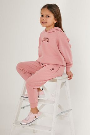 ست بالاتنه و پائین تنه صورتی زنانه بافت U.S. Polo Assn. - کد 750851719