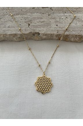 گردنبند استیل ( فولاد ) طلائی زنانه استیل ضد زنگ LA POTENTE BEREN - کد 750896627