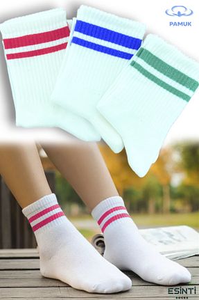 جوراب اسپرت آبی زنانه پنبه ای Esinti - کد 750507009