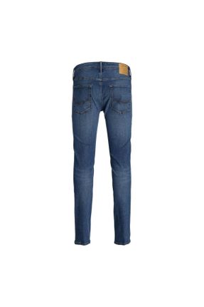شلوار جین آبی مردانه پاچه تنگ بلند کد 750555699