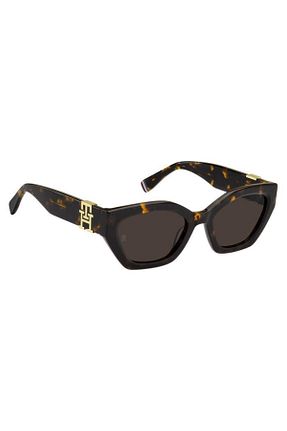 عینک آفتابی قهوه ای زنانه UV400 Tommy Hilfiger - کد 750551448