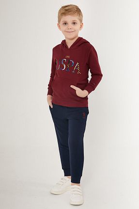 ست بالاتنه و پائین تنه آبی بچه گانه بافت U.S. Polo Assn. - کد 750574691