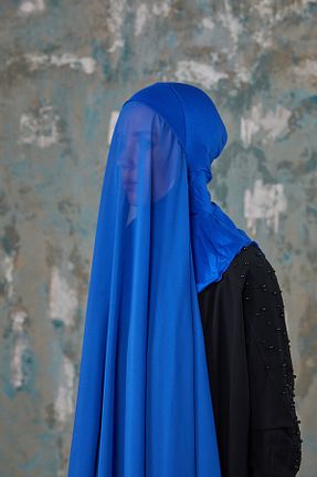 شال سرمه ای زنانه شیفون Differenza - کد 750784599