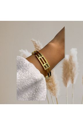 دستبند استیل (فولاد) زرشکی زنانه استیل (فولاد) İSTLİV - کد 750887297