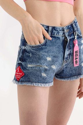 شلوارک و برمودا آبی زنانه رگولار VDR - کد 750741170