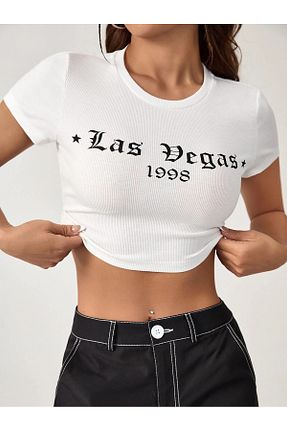بلوز سفید زنانه چاپی Jose Clothing - کد 750424169