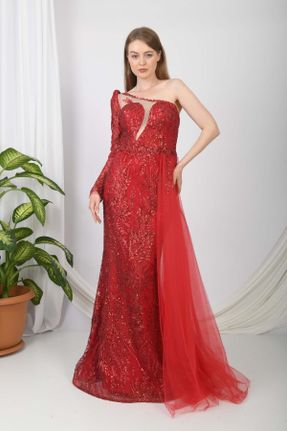 لباس مجلسی قرمز زنانه کد 750601213