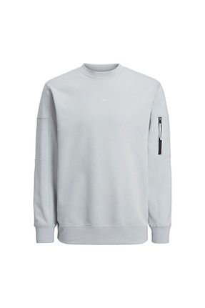 سوئیشرت طوسی مردانه ساده Jack & Jones - کد 750775466