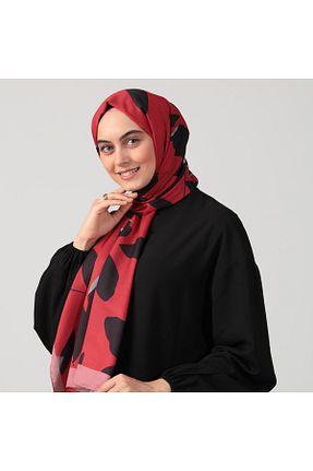 شال زرشکی زنانه ابریشم ipekistanbul - کد 750793169