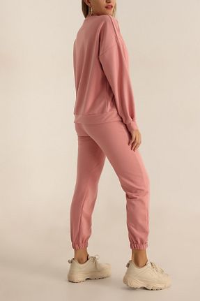ست بالاتنه و پائین تنه صورتی زنانه بافت Aktu Store - کد 749667302