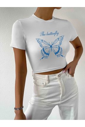 بلوز سفید زنانه چاپی Jose Clothing - کد 751431115