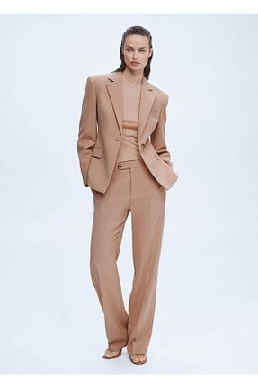 کت صورتی زنانه Blazer MANGO - کد 640071778