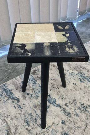 میز عسلی مشکی چوب bluecape - کد 751701478